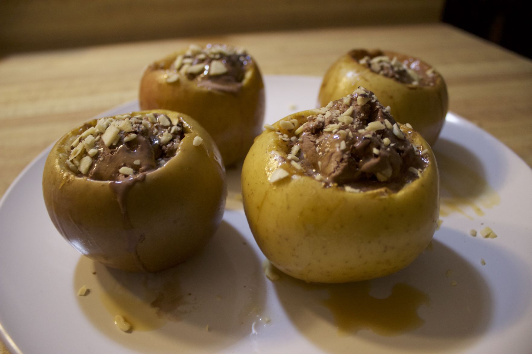 caramel apple icecream cups